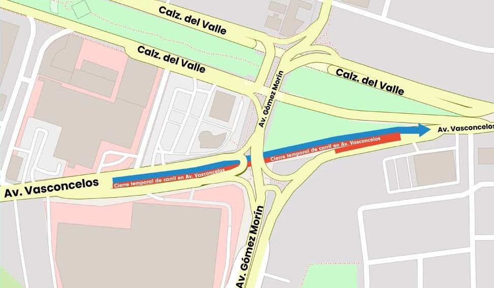 San Pedro implementará cierres parciales en Vasconcelos. Conoce las rutas alternas y horarios aquí.