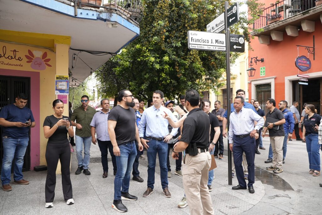 Las obras en el Barrio Antiguo de Monterrey avanzan con la supervisión de Marcelo Segovia, buscando transformar esta área icónica.
